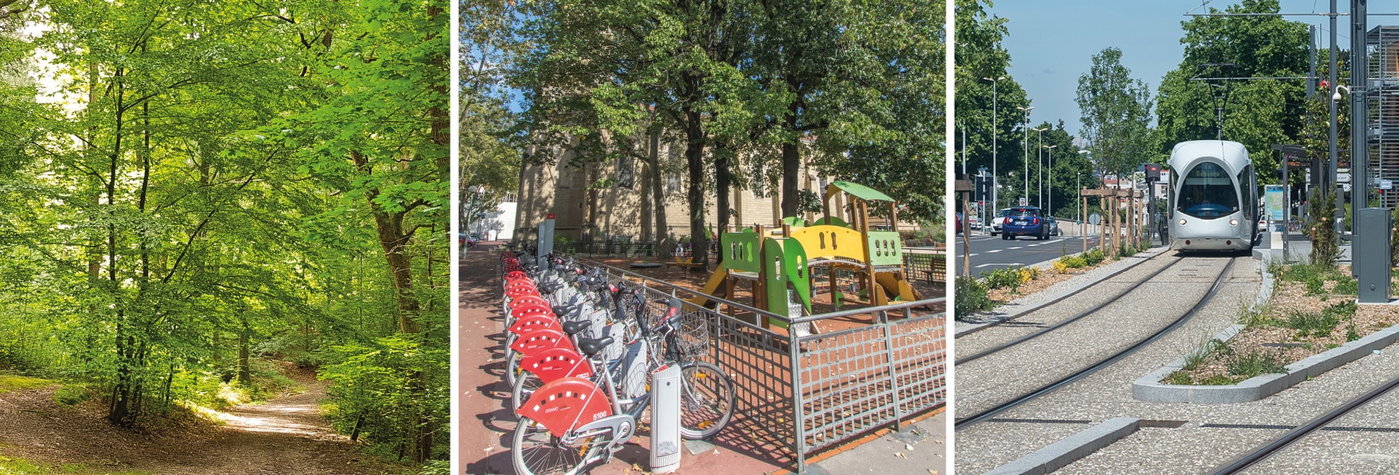 images tramway parc jeux Montchat Lyon