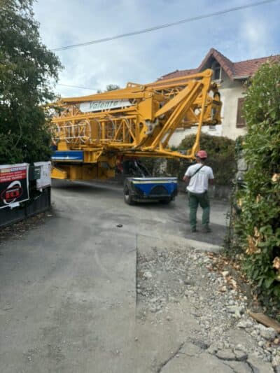 Grue chantier Senioryta à Voreppe constructeur Katrimmo